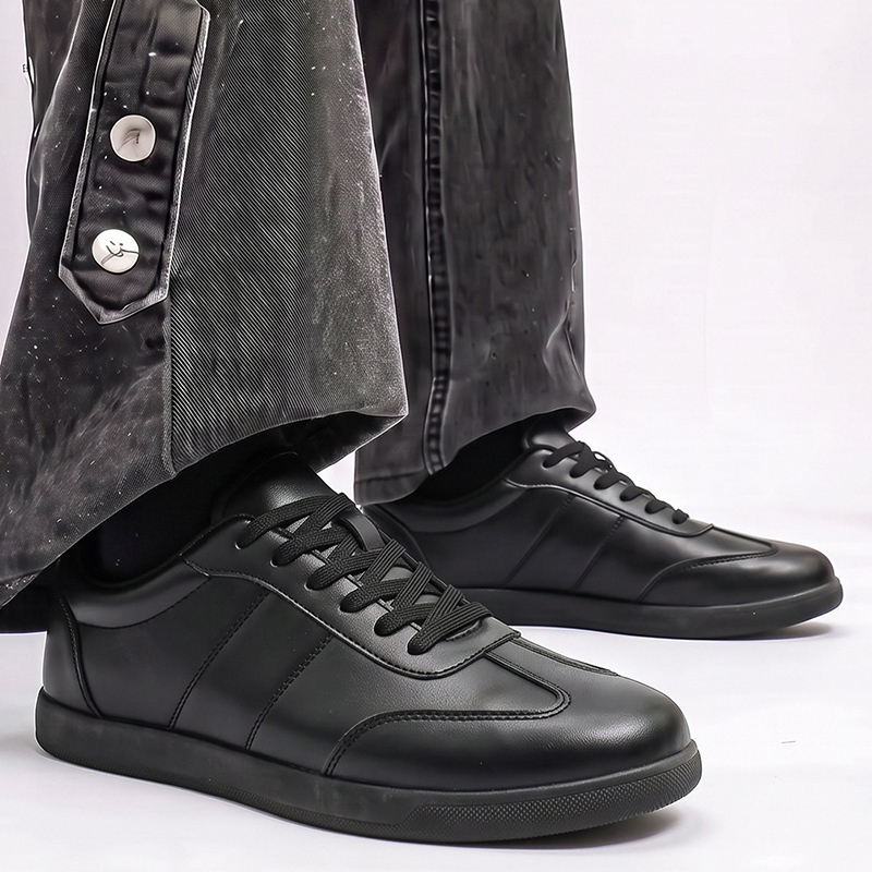 Men Formal Wear All Black - Scarpe da uomo in vera pelle,