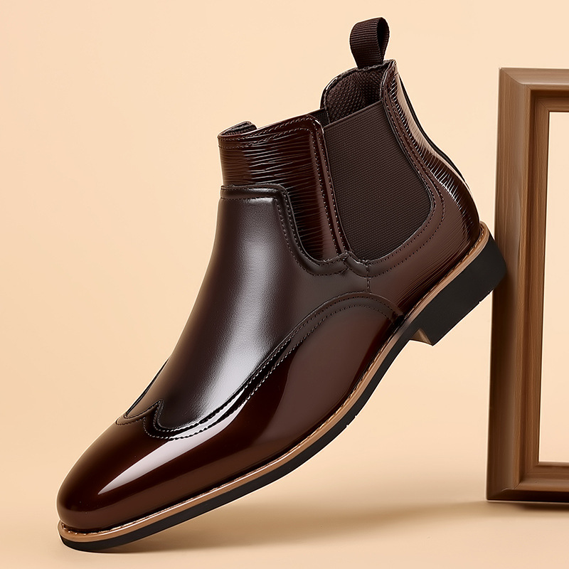 Men Formal Wear With Boots - Stivaletti Chelsea da uomo Stivaletti da